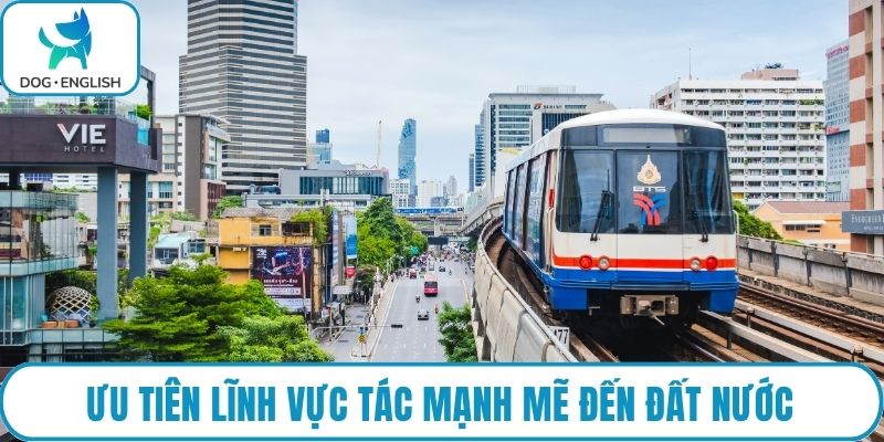 Ưu tiên lĩnh vực tác mạnh mẽ đến đất nước